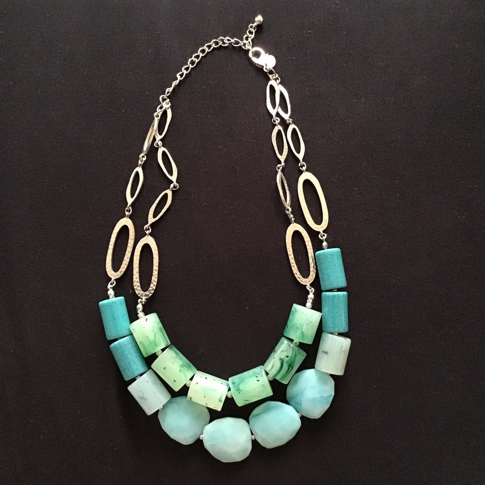Chico’s short double strand necklace